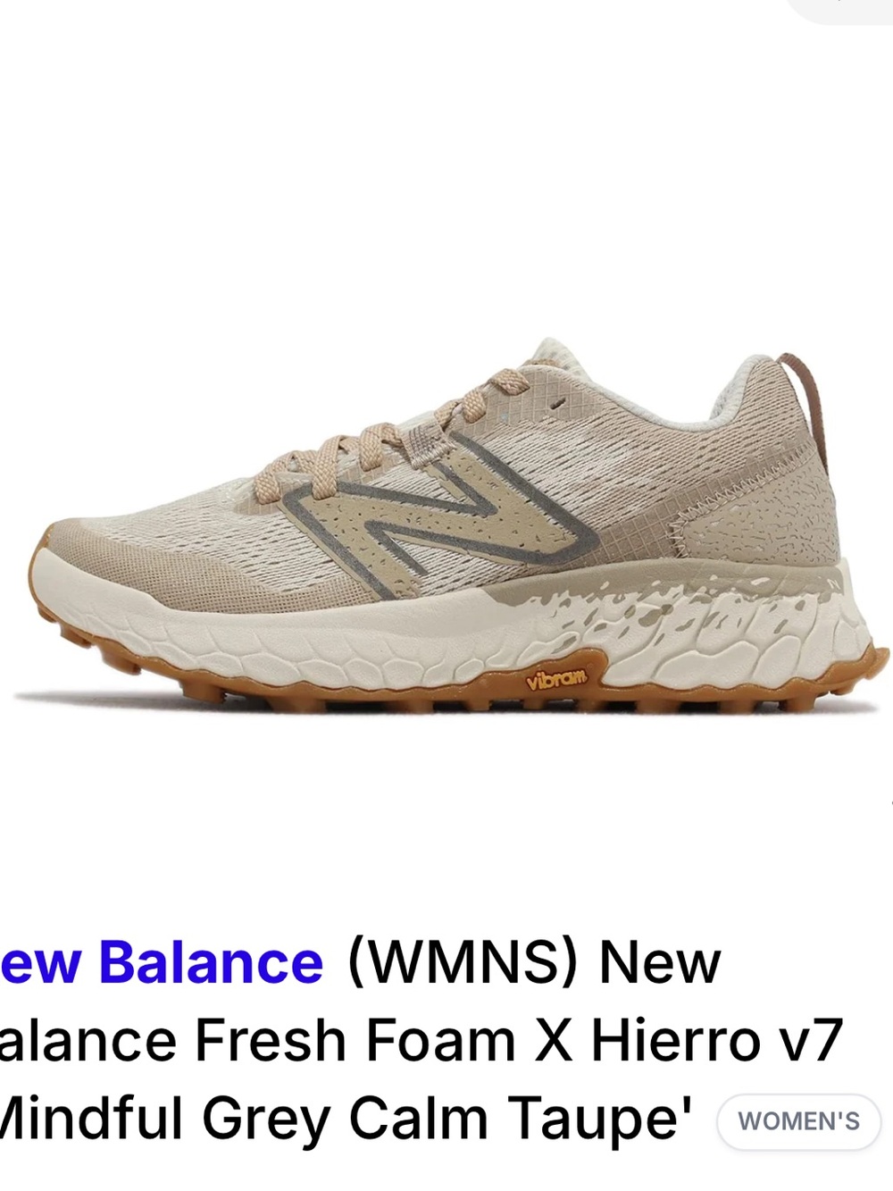 New Balance Women's Trail Sneaker - Focus Gray Calm Brown, size 1-